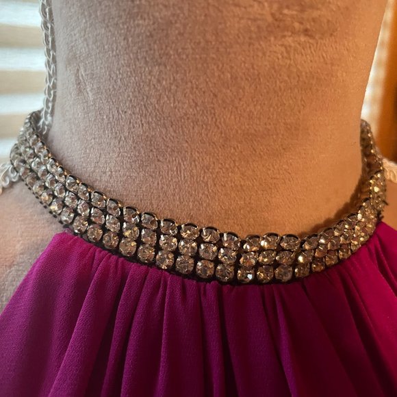 Trina Turk Pink Rhinestone Collared Sleeveless Top Blouse Size S Small - Picture 5 of 9